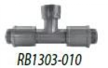 PVC- Doppel-T-Stück mit 2 gegenüberliegenden Ausgängen - Typenreihe RB1300 - 1“ IG Eingang x 1“ AG Außgang - Typ RB1303010